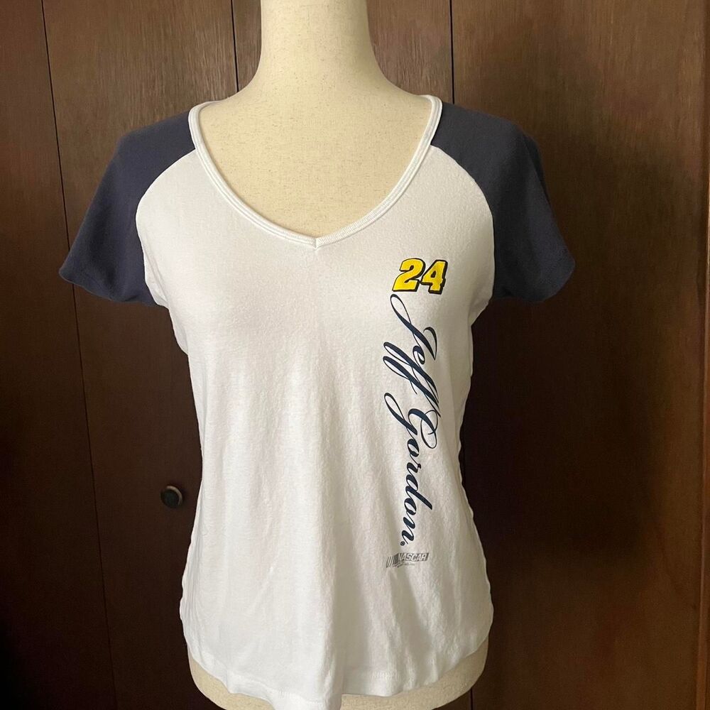 Nascar Women's RInger T-shirt Jeff Gordon
